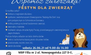Wspomóż zwierzaka! - Festyn w Filii nr 2